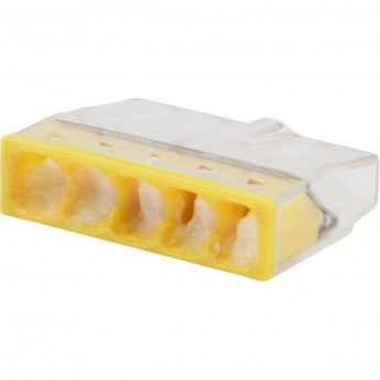 Экспресс-клемма с пастой REXANT СМК 2273-245, 5-проводная 0.5-2.5 мм², прозрачная (100 шт./уп.) Экспресс-клемма с пастой REXANT СМК 2273-245, 5-проводная 0.5-2.5 мм², прозрачная (100 шт./уп.)