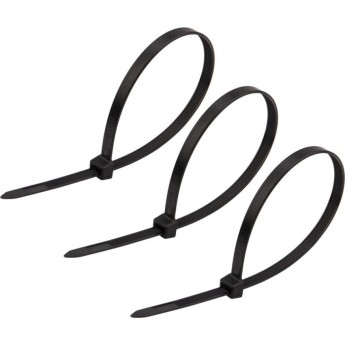 Хомут-стяжка кабельная REXANT нейлоновая 300x7,6мм, черная (100 шт/уп) Хомут-стяжка кабельная REXANT нейлоновая 300x7,6мм, черная (100 шт/уп)