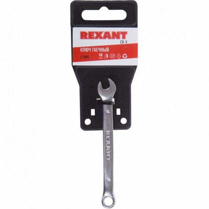 Ключ комбинированный REXANT 6 мм 12-5801 Ключ комбинированный REXANT 6 мм 12-5801