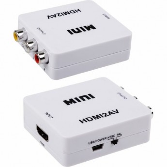 Конвертер REXANT HDMI на 3 RCA пластик белый Конвертер REXANT HDMI на 3 RCA пластик белый