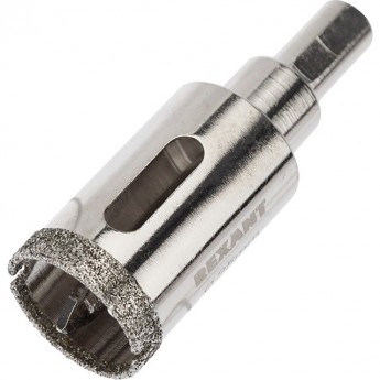 Коронка алмазная REXANT 25 мм с центровочным сверлом Коронка алмазная REXANT 25 мм с центровочным сверлом