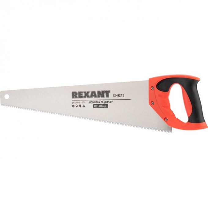 Ножовка по дереву REXANT ЗУБЕЦ 500 мм двухкомпонентная рукоятка 12-8215 Ножовка по дереву REXANT ЗУБЕЦ 500 мм двухкомпонентная рукоятка 12-8215