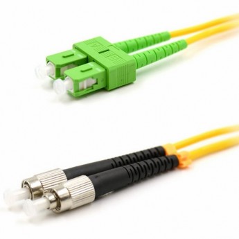 Патч-корд REXANT 9/125 SC/APC-FC/UPC PVC оптический переходной 5м Патч-корд REXANT 9/125 SC/APC-FC/UPC PVC оптический переходной 5м