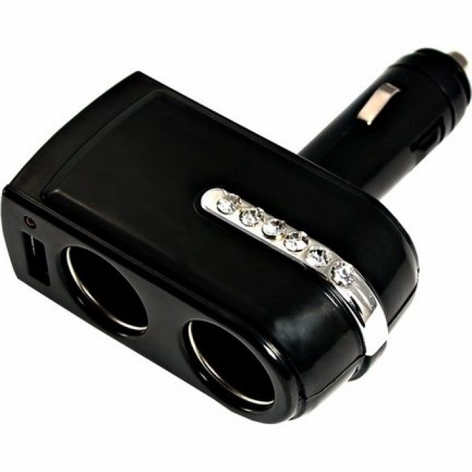 Разветвитель автоприкуривателя REXANT 2 гнезда 1хUSB 16-0238 Разветвитель автоприкуривателя REXANT 2 гнезда 1хUSB 16-0238