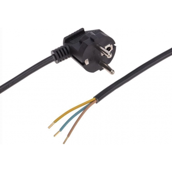 Шнур электрический REXANT с вилкой ПВС 3х0,75 мм² 2м, черный Шнур электрический REXANT с вилкой ПВС 3х0,75 мм² 2м, черный