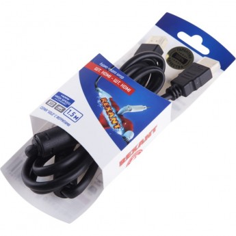 Шнур REXANT HDMI-HDMI, 1,5м, Gold с ферритами Шнур REXANT HDMI-HDMI, 1,5м, Gold с ферритами