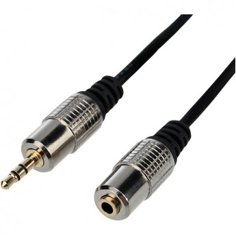 Шнур REXANT стерео 3.5 мм гнездо - стерео 3.5 мм штекер 5 м gold-металл Шнур REXANT стерео 3.5 мм гнездо - стерео 3.5 мм штекер 5 м gold-металл