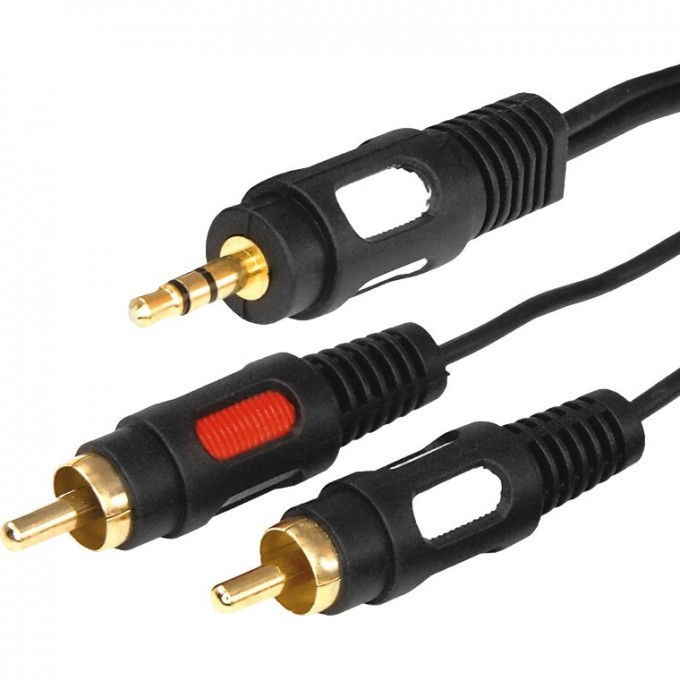 Шнур REXANT Стерео 3,5мм - 2 RCA, 1,5м (GOLD) 17-4232 Шнур REXANT Стерео 3,5мм - 2 RCA, 1,5м (GOLD) 17-4232