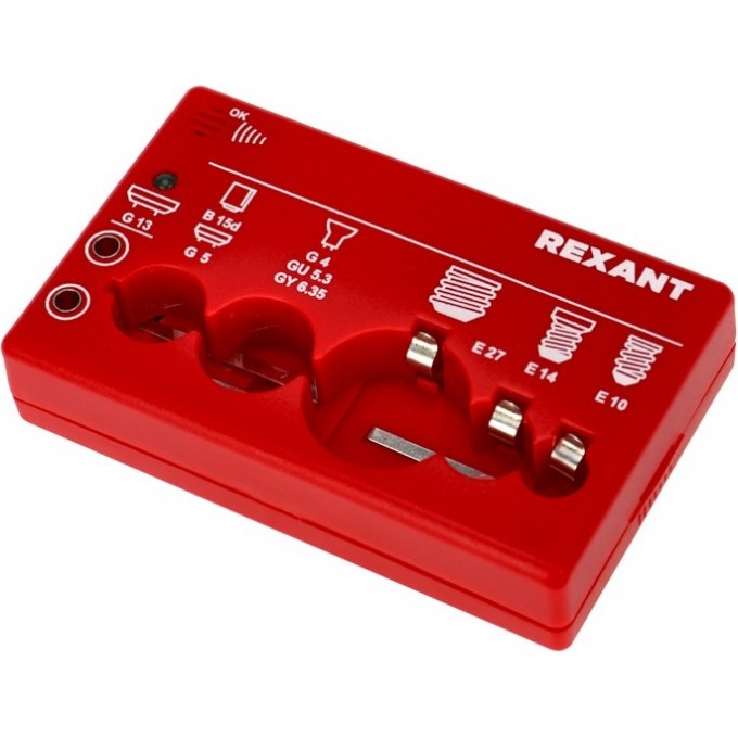 Тестер для ламп REXANT портативный на батарейке 604-803 Тестер для ламп REXANT портативный на батарейке 604-803