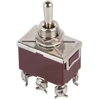 Тумблер REXANT KN-223, 250V 6А (6c) (ON)-OFF-(ON) двухполюсный (в упак. 1шт.) Тумблер REXANT KN-223, 250V 6А (6c) (ON)-OFF-(ON) двухполюсный (в упак. 1шт.)