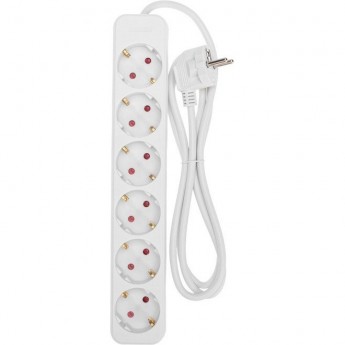 Удлинитель REXANT STANDARD 6 гнезд 1,5м 3х1,0мм² белый Удлинитель REXANT STANDARD 6 гнезд 1,5м 3х1,0мм² белый