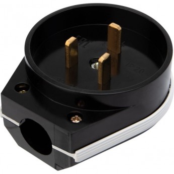 Вилка ВШ для электрической плиты REXANT 32 А 250 В черная Вилка ВШ для электрической плиты REXANT 32 А 250 В черная