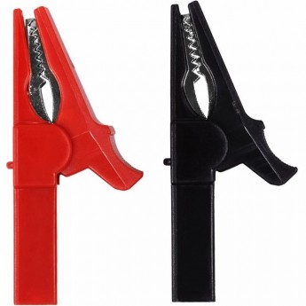 Зажим крокодил REXANT 15 А 53 мм для тестера гнездо banana Зажим крокодил REXANT 15 А 53 мм для тестера гнездо banana